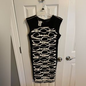 Beautiful, classic black and white dress